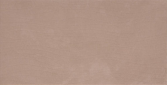 12x24 Rigid Clay Linear  Natural Solid-Color Matte Wavy Ceramic Tile Soft Taupe