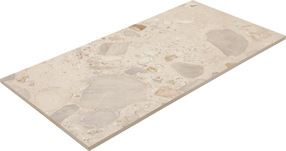 12x24 Sand And Stone Fragment Shard  Natural Stone-Look Matte Smooth Porcelain Tile Cream