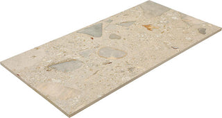 Beige Gray - 12x24 Sand And Stone Fragment Shard Natural Stone-Look Matte Smooth Porcelain Tile