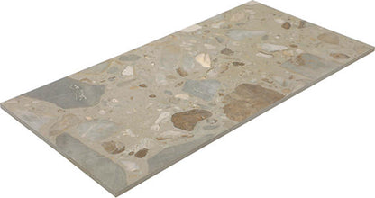 12x24 Sand And Stone Fragment Shard  Natural Stone-Look Matte Smooth Porcelain Tile Taupe Gray
