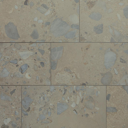 12x24 Sand And Stone Fragment Shard  Natural Stone-Look Matte Smooth Porcelain Tile Taupe Brown