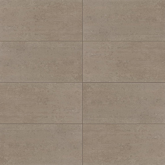 12x24 Theoretical Evolved  Natural Concrete-Look Matte Textured Porcelain Tile Brown