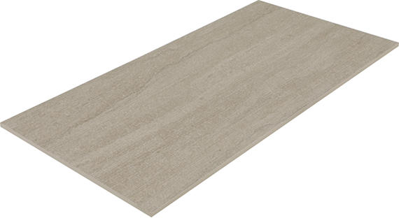 12x24 Haddonstone  Natural Stone-Look Matte 3D-Geometric Ribbed Porcelain Tile Atlas Taupe
