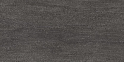 12x24 Haddonstone  Natural Stone-Look Matte 3D-Geometric Ribbed Porcelain Tile Velvet Black