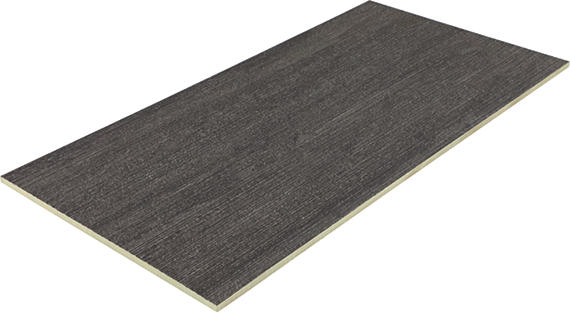 12x24 Haddonstone  Natural Stone-Look Matte 3D-Geometric Ribbed Porcelain Tile Velvet Black