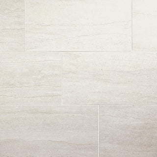 12x24 Haddonstone Medium Veining Stepwise Stone-Look Matte Smooth Porcelain Tile