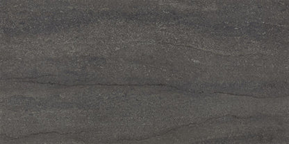 12x24 Haddonstone Medium Veining  Stepwise Stone-Look Matte Smooth Porcelain Tile Velvet Black