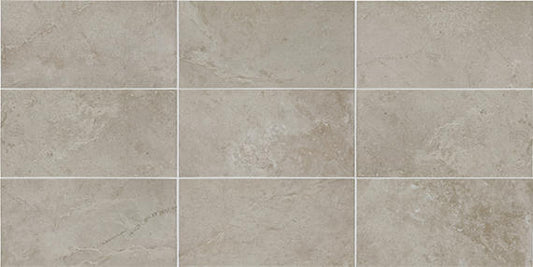 12x24 Scripter  Stepwise Stone-Look Matte Smooth Porcelain Tile Warm Taupe