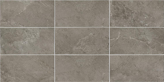 12x24 Scripter  Stepwise Stone-Look Matte Smooth Porcelain Tile Stone Gray