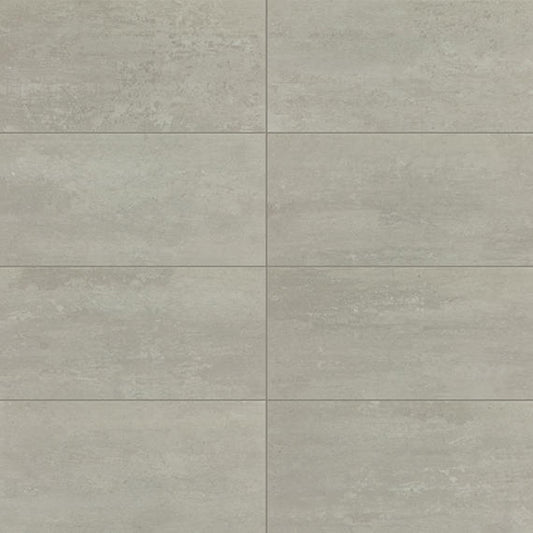 12x24 Theoretical Evolved  Natural Concrete-Look Matte Smooth Porcelain Tile Light Gray