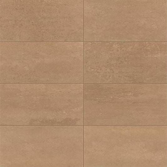 12x24 Theoretical Evolved  Natural Concrete-Look Matte Smooth Porcelain Tile Orange