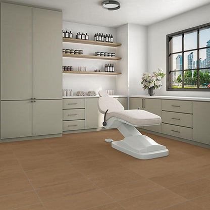 12x24 Theoretical Evolved  Natural Concrete-Look Matte Smooth Porcelain Tile Orange