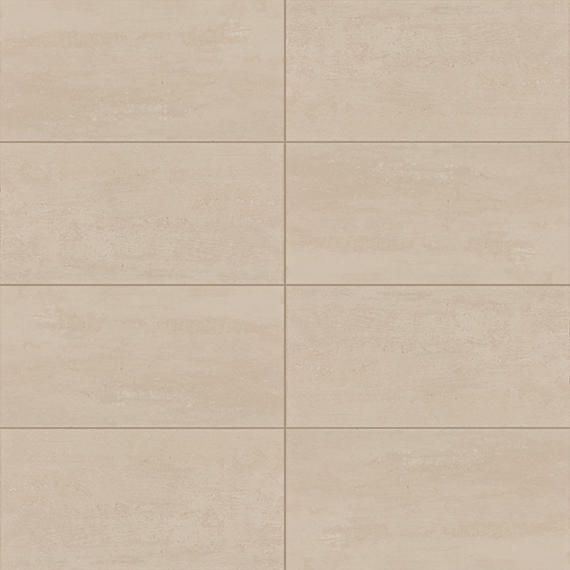 12x24 Theoretical Evolved  Natural Concrete-Look Matte Smooth Porcelain Tile Beige