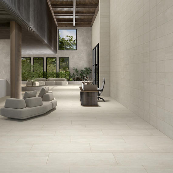 12x24 Theoretical Evolved  Natural Concrete-Look Matte Smooth Porcelain Tile Charcoal Gray