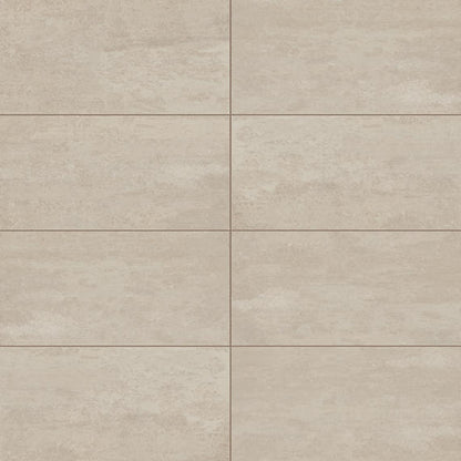 12x24 Theoretical Evolved  Natural Concrete-Look Matte Smooth Porcelain Tile Cement Gray