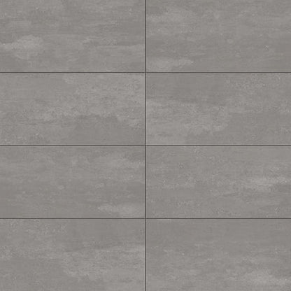 12x24 Theoretical Evolved  Natural Concrete-Look Matte Smooth Porcelain Tile Slate Gray