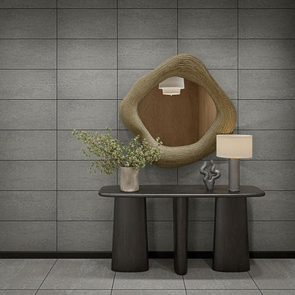 12x24 Theoretical Evolved  Natural Concrete-Look Matte Smooth Porcelain Tile Slate Gray