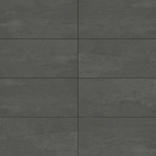 12x24 Theoretical Evolved  Natural Concrete-Look Matte Smooth Porcelain Tile Gray