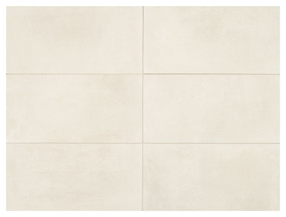 12x24 Moroccan Concrete  Natural Concrete-Look Matte Smooth Porcelain Tile Off White