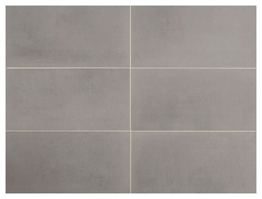 12x24 Moroccan Concrete  Natural Concrete-Look Matte Smooth Porcelain Tile Gray