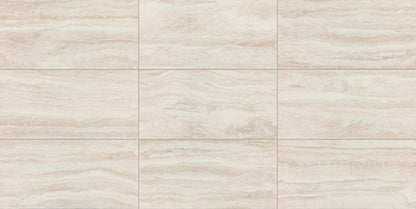15x30 Calligo Light Veining  Natural Stone-Look Matte Smooth Porcelain Tile Tusk Beige