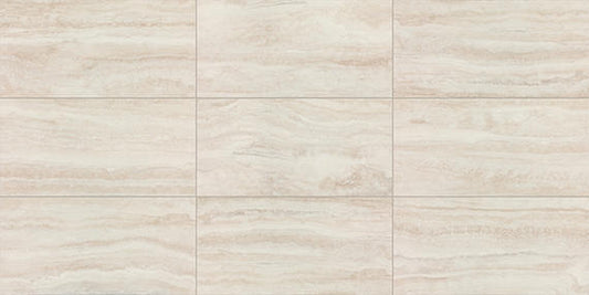 15x30 Calligo Light Veining  Natural Stone-Look Matte Smooth Porcelain Tile Tusk Beige