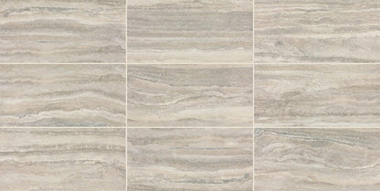 15x30 Calligo Light Veining  Natural Stone-Look Matte Smooth Porcelain Tile Nimbus Gray