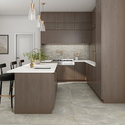 15x30 Urban Essence  Natural Concrete-Look Matte Smooth Porcelain Tile Pale Beige