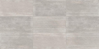15x30 Concrete Masonry  Natural Concrete-Look Matte Textured Porcelain Tile Gray