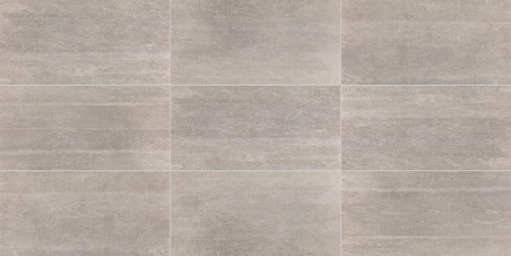 15x30 Concrete Masonry  Natural Concrete-Look Matte Textured Porcelain Tile Brown Gray