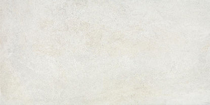 15x30 Platinum  Natural Concrete-Look Matte Smooth Porcelain Tile Cream White