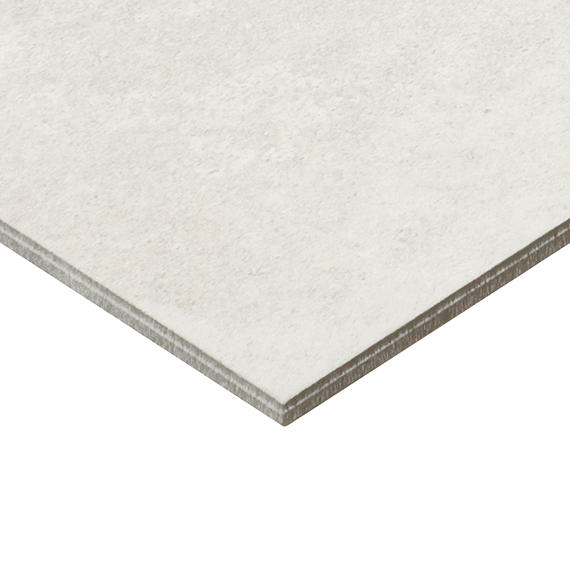 15x30 Platinum  Natural Concrete-Look Matte Smooth Porcelain Tile Cream White