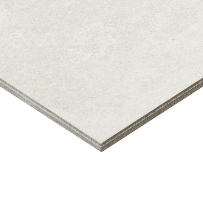 15x30 Platinum  Natural Concrete-Look Matte Smooth Porcelain Tile Cream White