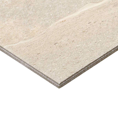 15x30 Platinum  Natural Concrete-Look Matte Smooth Porcelain Tile Beige