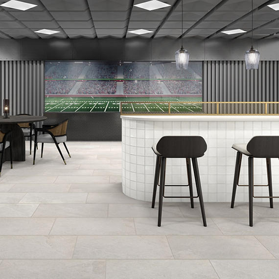 15x30 Constant  Natural Stone-Look Matte Gritty Porcelain Tile Light Beige