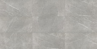 Gray - 15x30 Platinum Natural Concrete-Look Matte Smooth Porcelain Tile