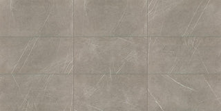 Warm Gray - 15x30 Platinum Natural Concrete-Look Matte Smooth Porcelain Tile