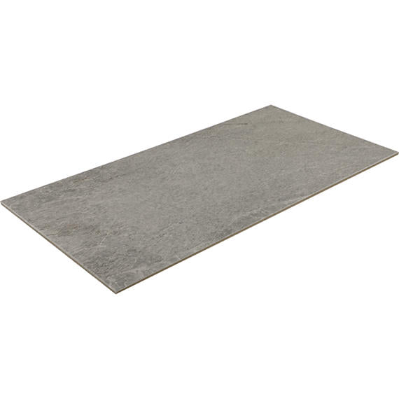 15x30 Constant  Natural Stone-Look Matte Gritty Porcelain Tile Soft Gray