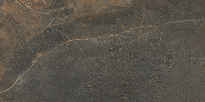 15x30 Constant  Natural Stone-Look Matte Gritty Porcelain Tile Deep Brown