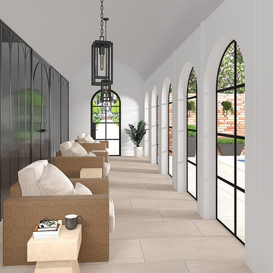 12x24 Synchronic Natural Concrete-Look Matte Smooth Porcelain Tile