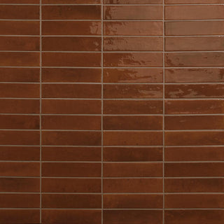 2x10 Remedy Handcrafted Solid-Color Glossy Smooth Porcelain Tile