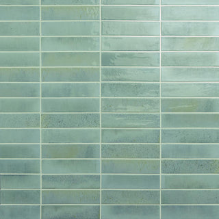 2x10 Remedy Handcrafted Solid-Color Glossy Smooth Porcelain Tile