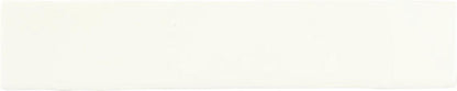 2x20 Artistic Reflections  Natural Solid-Color Glossy Undulated Ceramic Tile Arctic White
