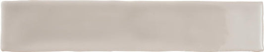 2x20 Artistic Reflections  Natural Solid-Color Glossy Undulated Ceramic Tile Mist Beige
