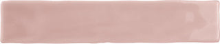 Rose Pink - 2x20 Artistic Reflections Natural Solid-Color Glossy Undulated Ceramic Tile