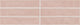 2x20 Artistic Reflections  Natural Solid-Color Glossy Undulated Ceramic Tile Rose Pink