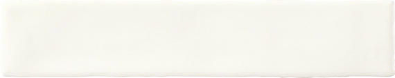 2x20 Artistic Reflections  Natural Solid-Color Matte Undulated Ceramic Tile Matte White