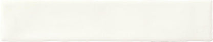 2x20 Artistic Reflections  Natural Solid-Color Matte Undulated Ceramic Tile Matte White