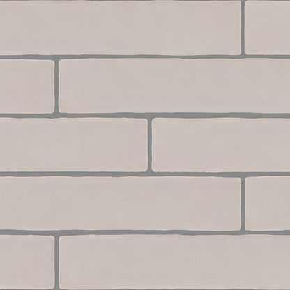 2x20 Artistic Reflections  Natural Solid-Color Matte Undulated Ceramic Tile Matte Beige