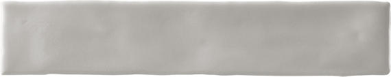 2x20 Artistic Reflections  Natural Solid-Color Matte Undulated Ceramic Tile Matte Gray